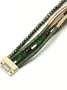 Bohemian Woven Leather Crystal Bracelet