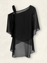 Women's Plain Holiday Going Out Two Piece Set Half Sleeve Casual Summer Top With Pants Matching Set