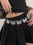 New butterfly metal turquoise sweet waist chain cross-border