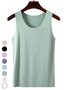 Women's Sleeveless Tank Top Camisole Summer Plain Crew Neck Daily Going Out Casual Top