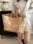 Casual Waterproof PVC Large Capacity Tote Bag