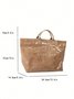 Casual Waterproof PVC Large Capacity Tote Bag