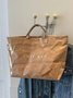 Casual Waterproof PVC Large Capacity Tote Bag