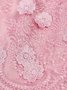 Dirndl Oktoberfest Pink Sweetheart Vintage Cotton-Blend Paneled Weaving Dress