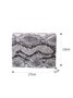 Fashion Snakeskin Square Metal Chain Handbag
