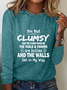 Women's Long Sleeve Blouse Spring/Fall Text Letters Crew Neck Daily Going Out Casual Top