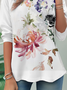 Women's Floral Long Sleeve Tee T-shirt Crew Neck Casual Spring/Fall Top