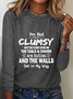 Women's Long Sleeve Blouse Spring/Fall Text Letters Crew Neck Daily Going Out Casual Top