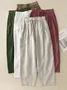 Women Plain Long Pant Casual Spring/Fall Trousers