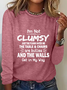 Women's Long Sleeve Blouse Spring/Fall Text Letters Crew Neck Daily Going Out Casual Top