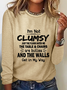Women's Long Sleeve Blouse Spring/Fall Text Letters Crew Neck Daily Going Out Casual Top