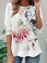 Women's Floral Long Sleeve Tee T-shirt Crew Neck Casual Spring/Fall Top