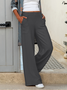 Women's H-Line Daily Going Out Pants Casual Plain Spring/Fall Pants