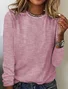 Women's Long Sleeve Tee T-shirt Spring/Fall Striped Crew Neck Daily Going Out Casual Top