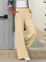 Women's H-Line Daily Going Out Pants Casual Plain Spring/Fall Pants