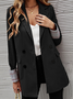 Women's Spring/Fall Outerwear Casual Plain Long Sleeve Regular Blazer