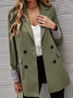Women's Spring/Fall Outerwear Casual Plain Long Sleeve Regular Blazer