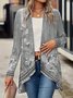 Women's Spring/Fall Outerwear Casual Striped Long Sleeve Jacket