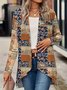 Women's Spring/Fall Outerwear Casual Striped Long Sleeve Jacket