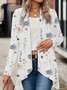 Women's Spring/Fall Outerwear Casual Striped Long Sleeve Jacket