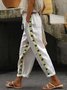 Women's Striped Long Pant Casual Spring/Fall Trousers