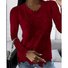 Women's Long Sleeve Blouse Spring/Fall Plain Lace Daily Going Out Casual Top