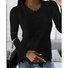 Women's Long Sleeve Blouse Spring/Fall Plain Lace Daily Going Out Casual Top