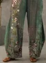 Women's Floral Trousers Straight Pants Daily Going Out Casual Ethnic Spring/Fall Pants