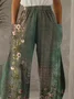 Women's Floral Trousers Straight Pants Daily Going Out Casual Ethnic Spring/Fall Pants