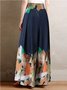 Women's Floral Long Pant Casual Spring/Fall Trousers