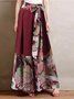Women's Floral Long Pant Casual Spring/Fall Trousers