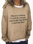 Women's Crew Neck Text Letters Casual Spring/Fall Cotton-Blend Long Sleeve Sweatshirt
