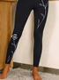 Women's Floral Casual All Season Long Leggings
