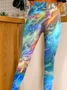 Women's Abstract Casual All Season Long Leggings