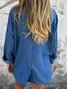 Women's Spring/Fall Outerwear Casual Plain Long Sleeve Lapel Collar Jacket