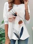 Women's Long Sleeve Tee T-shirt Spring/Fall Floral Jersey Crew Neck Daily Going Out Casual Top