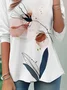 Women's Long Sleeve Tee T-shirt Spring/Fall Floral Jersey Crew Neck Daily Going Out Casual Top
