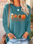 Women's Long Sleeve Blouse Spring/Fall Halloween Jersey Crew Neck Daily Going Out Casual Top