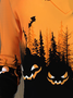 Women's Long Sleeve Blouse Spring/Fall Halloween Printing Daily Going Out Vintage Top