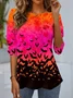 Women's Long Sleeve Tee T-shirt Spring/Fall Halloween Jersey Crew Neck Daily Going Out Casual Top