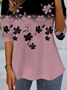 Women's Long Sleeve Tee T-shirt Spring/Fall Floral Jersey Crew Neck Daily Going Out Casual Top