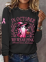 Women's Long Sleeve Blouse Spring/Fall Halloween Cotton-Blend Crew Neck Daily Going Out Casual Top