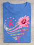 Women Text Letters Short Sleeve Tee T-shirt Crew Neck Casual Summer Top