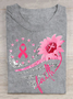Women Text Letters Short Sleeve Tee T-shirt Crew Neck Casual Summer Top