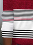 Women's Long Sleeve Tee T-shirt Spring/Fall Striped Printing Jersey Crew Neck Daily Going Out Vintage Top
