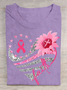 Women Text Letters Short Sleeve Tee T-shirt Crew Neck Casual Summer Top