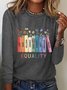 Women Floral Long Sleeve Tee T-shirt Crew Neck Casual Spring/Fall Top