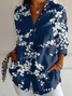 Women's Long Sleeve Shirt Spring/Fall Floral Buttoned Shirt Collar Daily Going Out Vintage Top