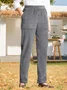 Women's Trousers Daily Going Out Casual Fluff/Granular Fleece Fabric Plain Spring/Fall Pants