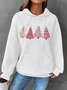 Women's Christmas Tree Spring/Fall Long Sleeve Casual Daily Hoodie